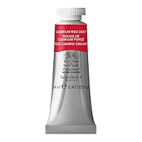 Professional Watercolor, 14ml (0.47-oz) Tube, Cadmium Red Deep