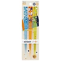 Skater AAC45T-A Dishwasher Safe Acrylic Chopsticks, 8.3 inches (21 cm), Set of 3 Pairs for Adults, Moomin