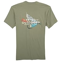 Outdoors Fly Tradition Dedicated to The Pursuit Comfortable and Stylish Unisex T-Shirt Short Sleeve Tee