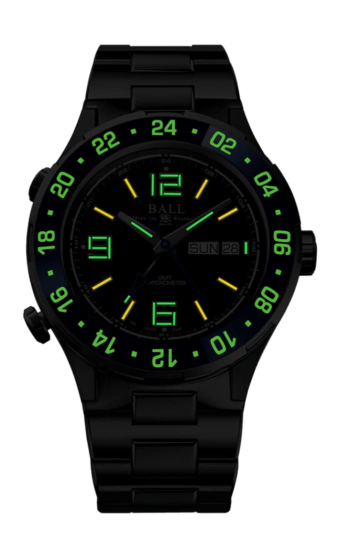 Ball DG3030B-S6CJ-BK Roadmaster Marine GMT Limited Edition Black Dial Watch