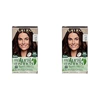 Natural Instincts Demi-Permanent Hair Dye, 4W Dark Warm Brown Hair Color, Pack of 2