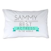 Personalized Best Actress in The World Pillowcase