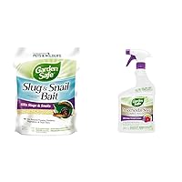 Garden Safe Slug & Snail Bait, 2 lb and Insecticidal Soap Ready-to-Use, 32 oz to Kill Slugs, Snails, and Garden Insect Pests