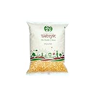 S Siddhagiri's SATVYK THE HEALTH re STORE Organic Chana Dal / bengal gram split - Indian Lentils 500gm (17.63 OZ )