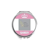 Meditation Brings Wise Blessing Quote Mini Double-sided Portable Makeup Mirror Queen