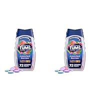 TUMS Ultra Strength Chewable Antacid Tablets for Heartburn Relief and Acid Indigestion Relief, Assorted Berries - 72 Count (Pack of 2)
