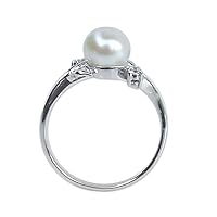 NOVICA Budding Beauty Pearl Solitaire Ring