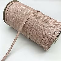 SELCRAFT 5yards 6mm Glitter Elastic Ribbon Sewing Elastic Band Compatible with Rubber Band for Waist Band Stretch Rope Elastic Ribbon num.1106