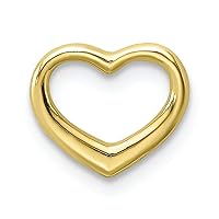 10k Yellow Gold Mini Floating Heart Charm