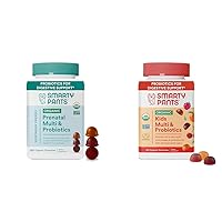 SmartyPants Organic Prenatal Vitamins for Women and Kids Multivitamin Gummies with Probiotics, Omega 3, Vitamin D3, Vitamin B12, 120 Count
