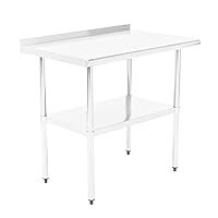 Pearington NSF Certified Stainless Steel Kitchen Prep and Work Table, Commercial Work Table for Restaurant and Home, 36