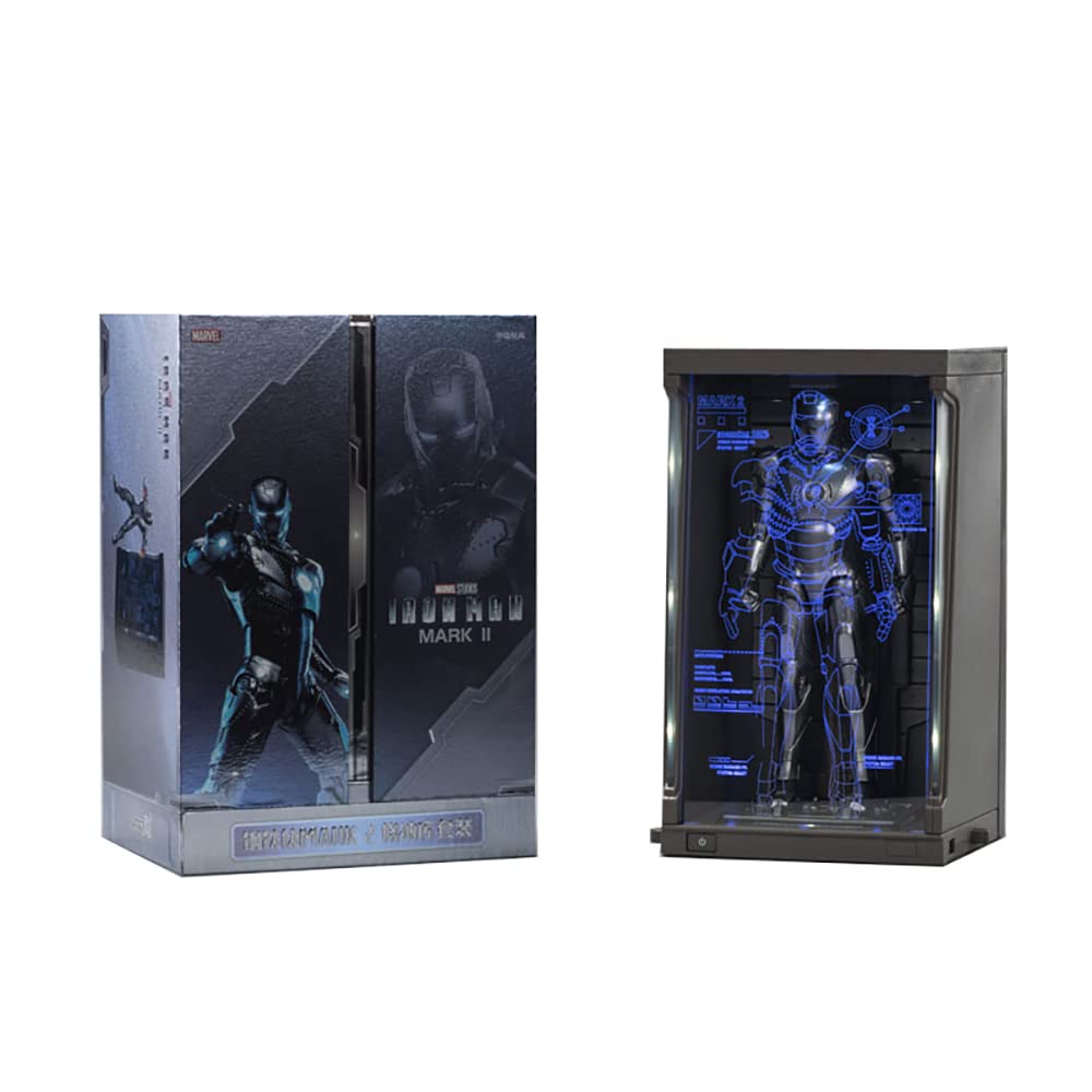 GTLANDS 10th Anniversary 1/10 Scale Deluxe Collector Iron Man MK 2 Action Figure with the Hall of Armor, 7'' (1908)