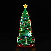 RC with Sound LED Light Kit Compatible with Lego 40573, Lighting Kit for (Christmas Tree)( Only Led Light, Building Block Model not Included) (Standard Version)