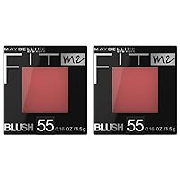 Maybelline Fit Me Blush, Lightweight, Smooth, Blendable, Long-lasting All-Day Face Enhancing Makeup Color, Berry, 1 Count (Pack of 2)