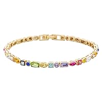 Kayden Bracelet for Women - Trendy, Chic, & Hypoallergenic Gold-Plated Tennis Bracelet W/Cubic Zirconia Stones