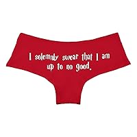 I Solemnly Swear That I Am Up To No Good Parody Funny Women's Boyshort Underwear Panties