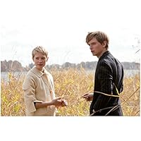 Restless Henry Hopper and Mia Wasikowska Standing in Field 8 x 10 inch photo