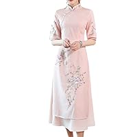 Dress Tang Summer Short-Sleeved Chinese Wind Women's Tea Service Retro Ethnic Wind Daily Hanbok