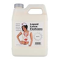 White 32 Oz - Liquid Latex Body Paint, Ammonia Free No Odor, Easy On and Off, Cosplay Makeup, Creates Professional Monster, Zombie Arts