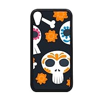 Bones Skull Flower Mexico Culture Illustration for iPhone XR iPhonecase Cover Apple Phone Case