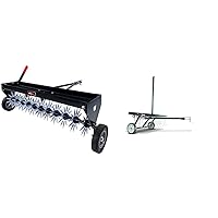 Brinly SAT2-40BH-P Tow Behind Spike Aerator with Transport Wheels, 40