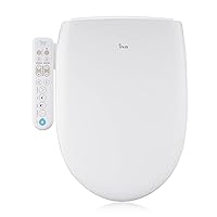 N21 Electric Heated Bidet Toilet Seat Elongated, Warm Water, Smart Heated Water Luxury Bidet Toilet Seat with Kids Mode, Self Cleaning Nozzle, Tankless, Smart Touch Panel & Temperature Control
