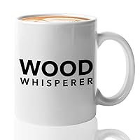 Carpenter Coffee Mug - Wood Whisperer - Carpentry Woodworker Contractor Construction House Wood Lumber Hammer Nail Occupation 11 Oz