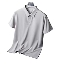 Short Sleeved Ice Silk Lapel T-Shirt