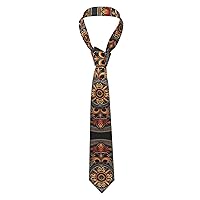 Pyramids of Egypt Print Necktie for Men Novelty Design Fashion Funny Neck Tie Cosplay 3.15