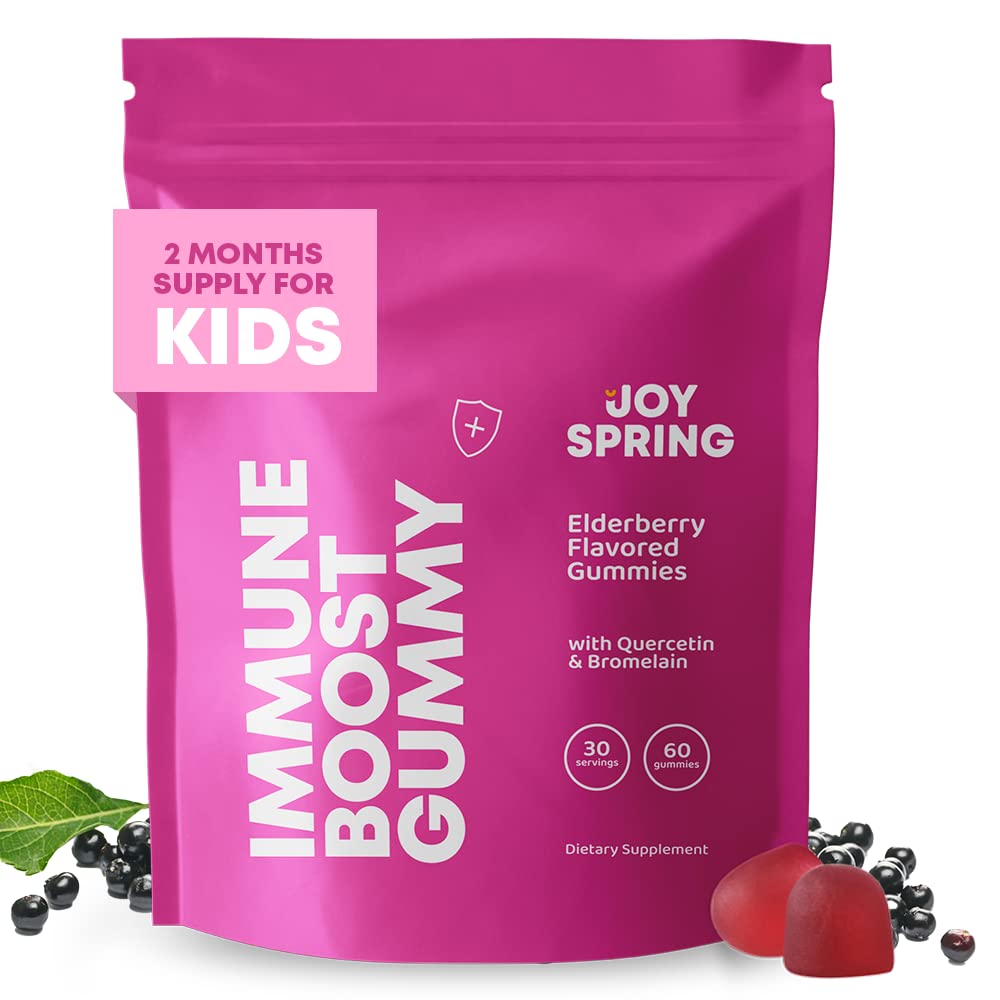 JoySpring Genius Drops Brain Supplement for Kids and Immune Support Gummies for Kids - Kids Immune Support