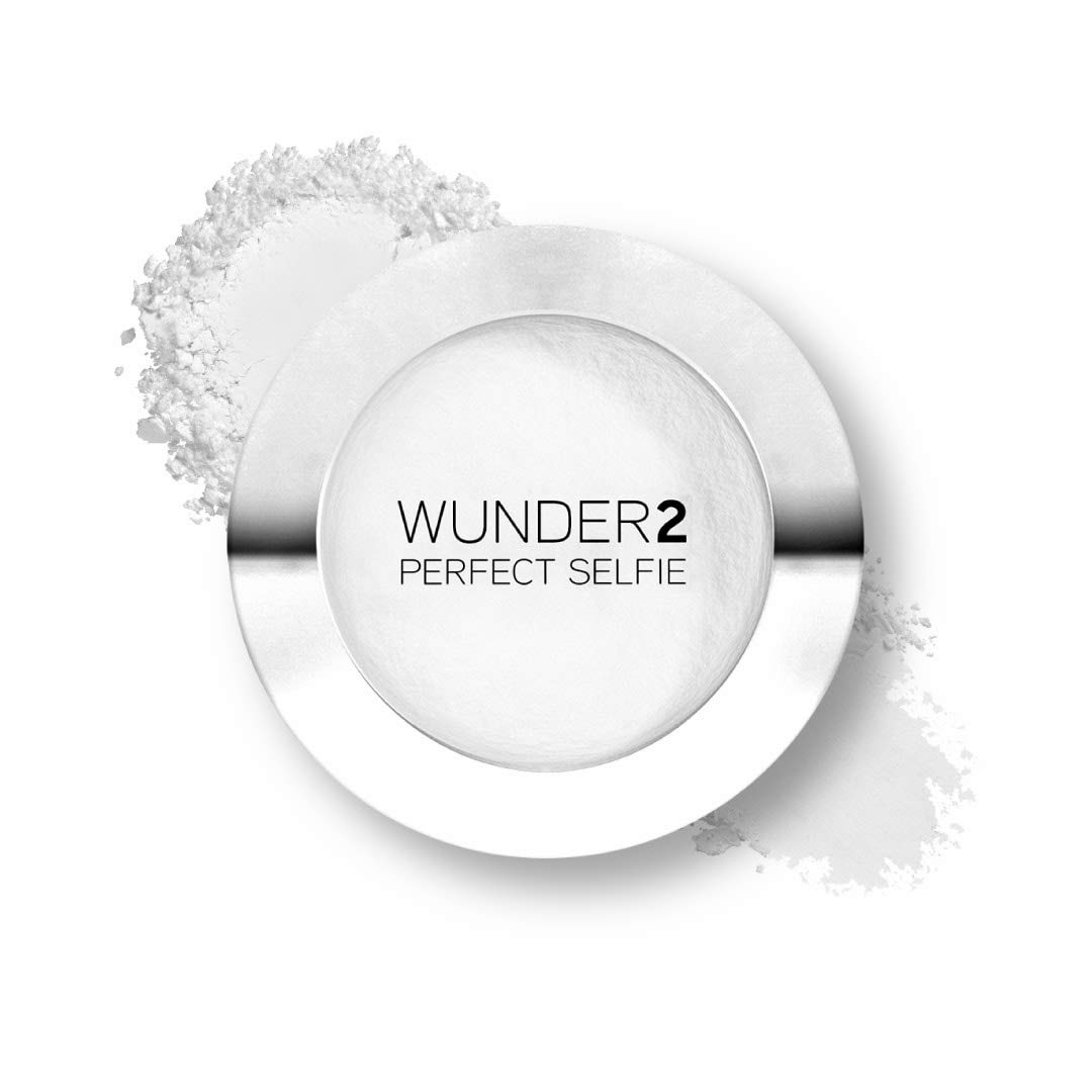 Wunder2 PERFECT SELFIE Makeup Setting Powder HD Photo Finishing Pressed Compact Face Powder Mattifies Skin, Matte One Size, Translucent, 0.24 Oz
