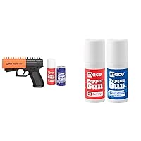 Mace Brand Self Defense Pepper Spray Gun 2.0 and Pepper Gun Cartridge Refills