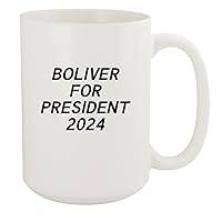 Boliver For President 2024 - Ceramic 15oz White Mug, White