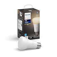 Philips Hue White A19 Single LED Bulb Works with Amazon Alexa (Hue Hub Required), 10 Wattage