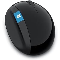 Microsoft Sculpt Ergonomic Mouse (L6V-00001) (Renewed)