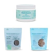 Bocce's Bakery Strong & Steady Bundle for Dogs, Wheat-Free Dog Treats, Made with Real Ingredients, Baked in The USA, All-Natural Soft & Chewy, Brushy Sticks & Supplement Assortment (Medium)
