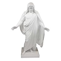 One Moment In Time S4 Christus Statue White Cultured Marble Hand Made Mormon LDS CTR