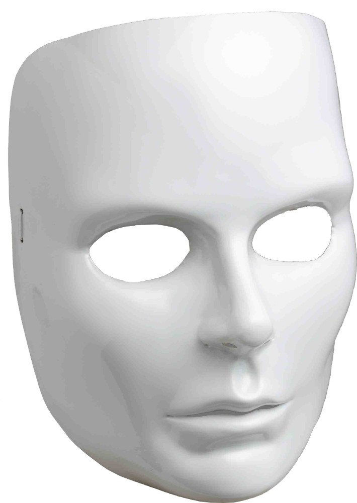 Forum Masquerade Costume Venetian Womens White Theater Mask