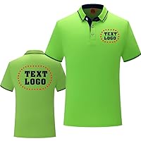 Custom Men's Women's Novelty Polo Shirts Add Your Own Text Logo Design Workwear Personalized Tshirt Teamshirt