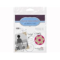 SCRAPBOOK ADHESIVES BY 3L Self-Adhesive Creative Paper Photo Corners, Kraft, 108-Pack