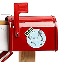 Simple Geometry Hand Painted Kite Pattern Decal Mailbox Stickers Adhesive Waterproof