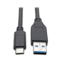 Tripp Lite USB C to USB A Cable, USB 3.1 Gen 1, Male to Male, Black, 6-ft. (U428-006)