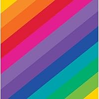 Pack of 192 Rainbow 2-Ply Disposable Paper Party Beverage Napkins 5