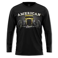 Men's Model A Hot Rod American Classic Car Long Sleeve Shirt