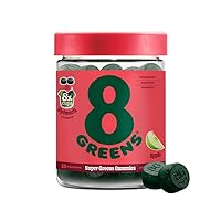 Daily Greens Gummies - Superfood Booster, Energy & Immune Support, Made with Real Greens, Greens Powder, Vitamin C, B12, Spirulina - Apple, 50 Count