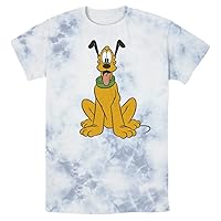 Disney Characters Traditional Pluto Young Men's Short Sleeve Tee Shirt