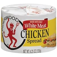 Underwood, White Meat Chicken Spread, 4.25oz Container (Pack of 4)