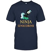 Ninja Unicorn T Shirt Girls Rainbow Martial Arts Fighter Tee