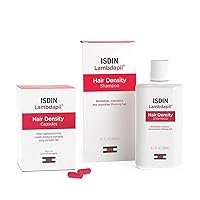 ISDIN Hair Growth Bundle for Stronger Thicker Hair Lambdapil Density Shampoo and Dietary Supplement