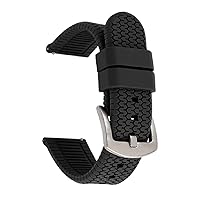Sport Silicone Watch Band Quick Release Tire Tread Rubber Wrist Strap Replacement 20mm 22mm 24mm for Men and Women